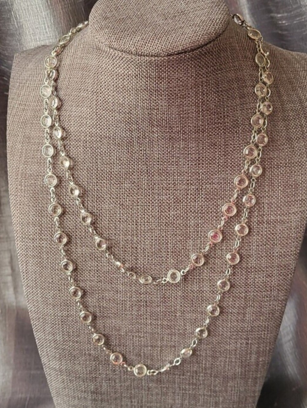 Touchstone Crystal by Swarovski Chanelle Necklace Crystal Rhodium Plating